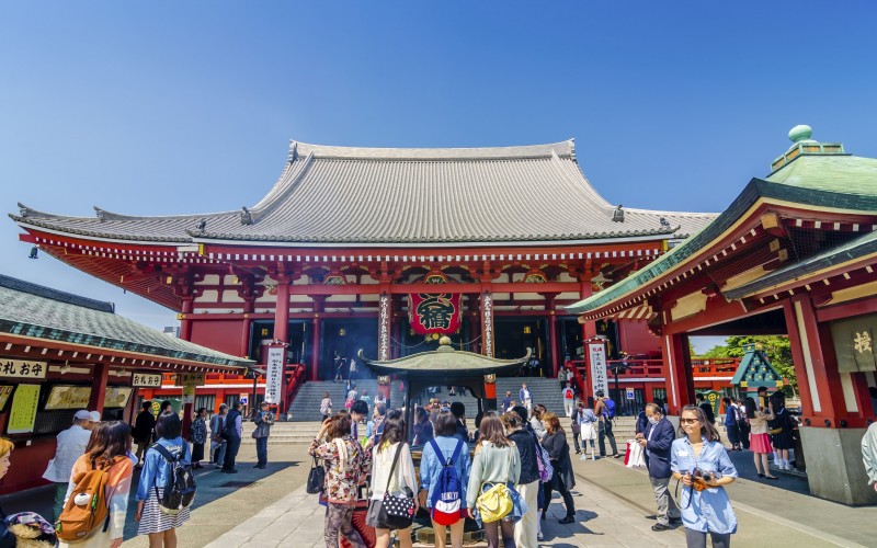Sensoji Temple in Asakusa , Tokyo