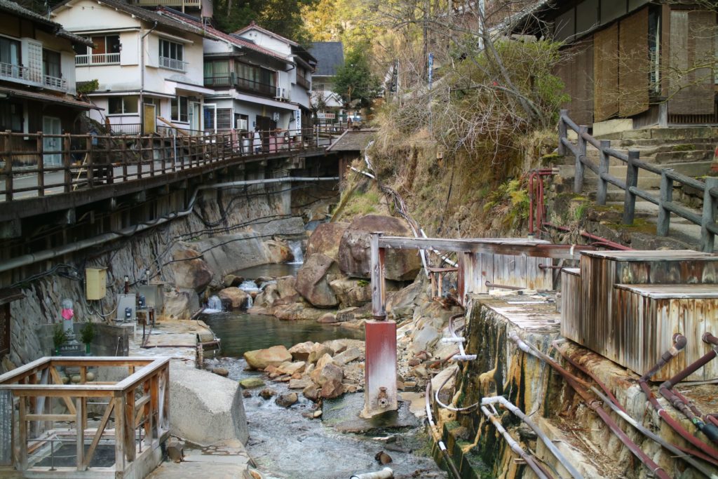 Onsen town Yunomine in Wakayama, Japan.